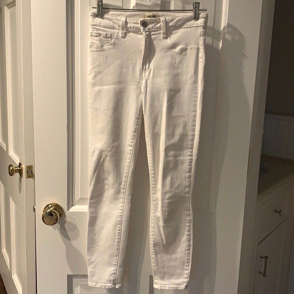 L’Agence white jeans